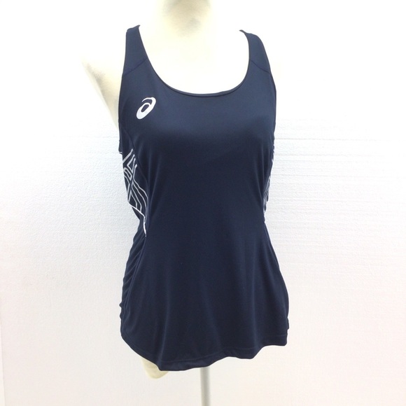 ASICS Women’s Blue Racerback Athletic Tank Top - Picture 6 of 8
